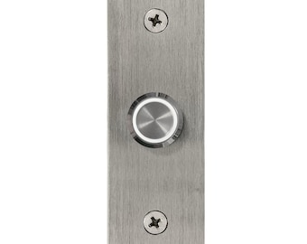 Modern LED Doorbell in Brushed Aluminum Panel