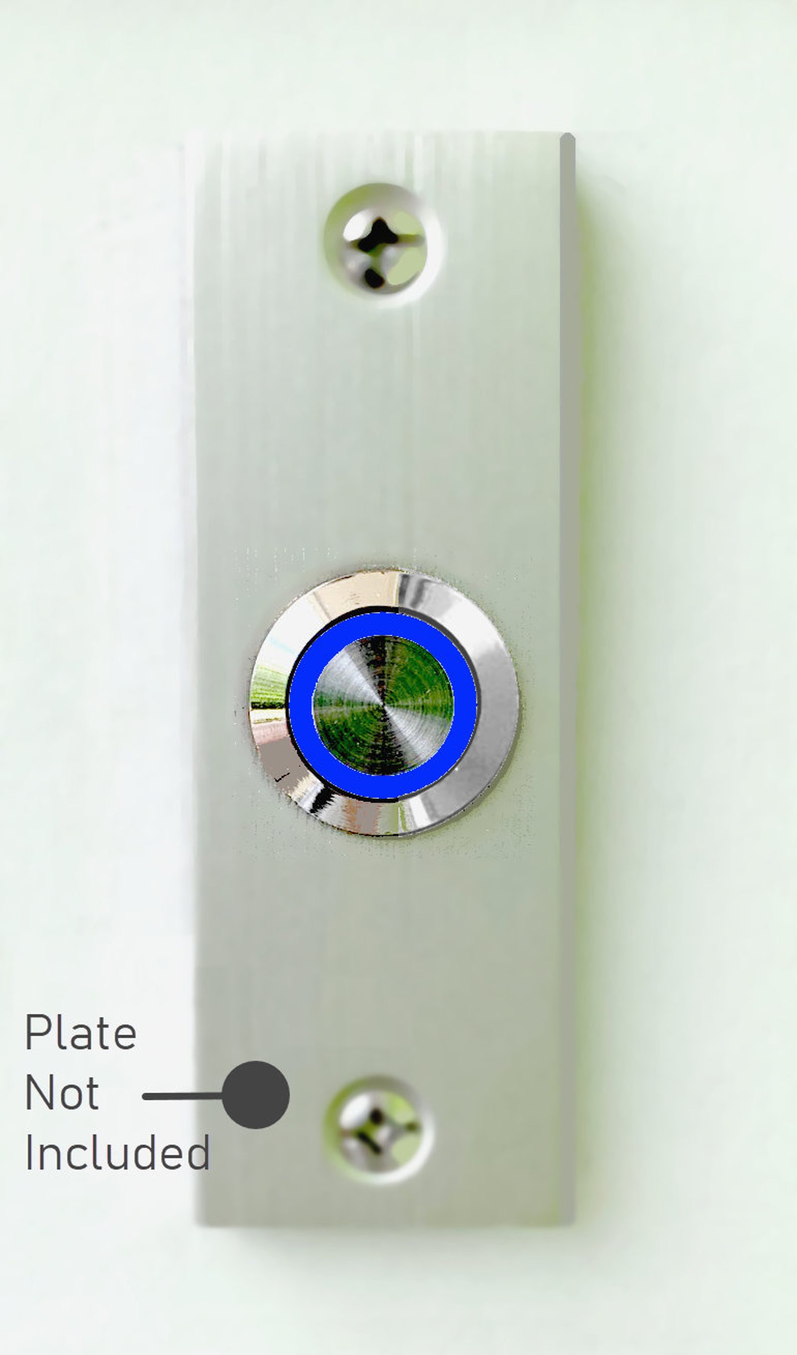 Blue LED Doorbell Replacement Button Etsy