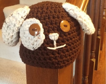 CROCHET PATTERN: Puppy Dog Hat. Baby Hat. Photo Prop. Permission to sell finished items.