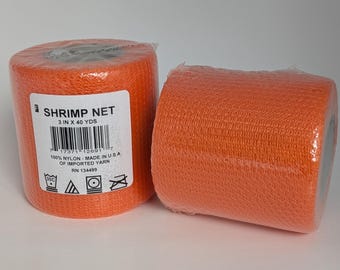 Orange 3 Inch Nylon Net Spool - 40 Yards Long