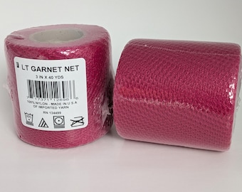 Lt. Garnet 3 Inch Nylon Net Spool - 40 Yards Long
