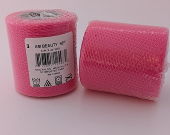 American Beauty Pink 3 Inch Nylon Net Spool - 40 Yards Long