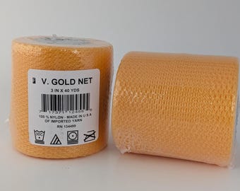 V. Gold 3 Inch Nylon Net Spool - 40 Yards Long