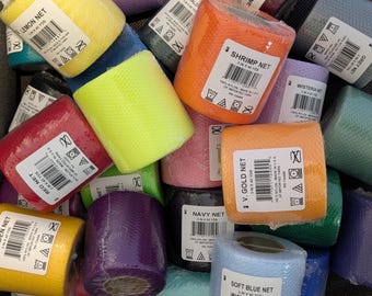 Nylon Net Spools: 3" x 40 Yards. Choose your colors and quantity.