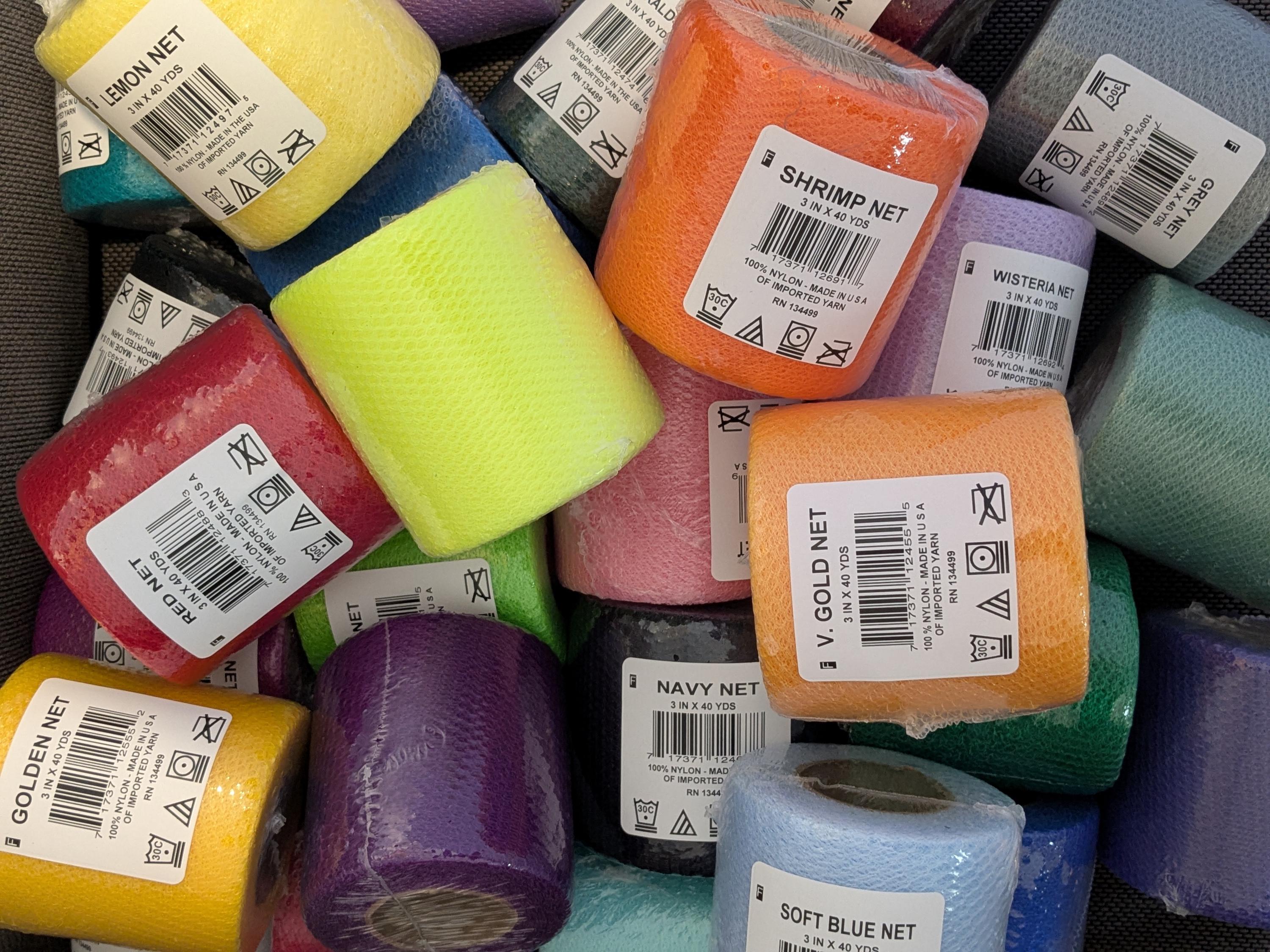40 Spools Nylon Net Spools: 3