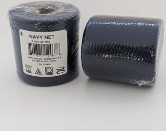 Navy 3 Inch Nylon Net Spool - 40 Yards Long