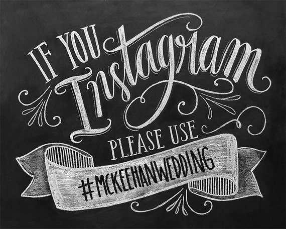 Diy If You Instagram Printable Sign Diy Instagram Wedding Etsy