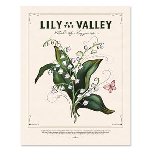 Lily of the Valley - Print - Home Decor - Spring - Hand-Drawn Wall Art - Floral Art - Flower Decor
