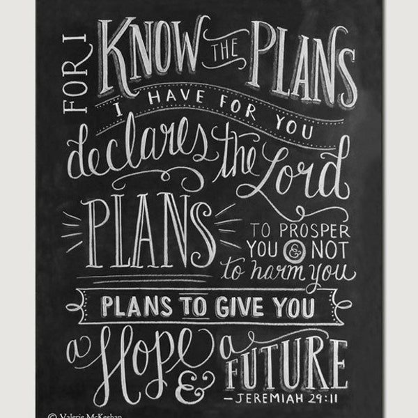 Scripture Chalk Art Etsy