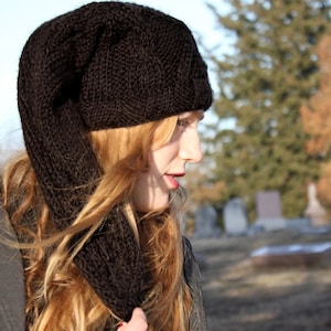 Black Cable-Knit Legend of Zelda Link Inspired Hat
