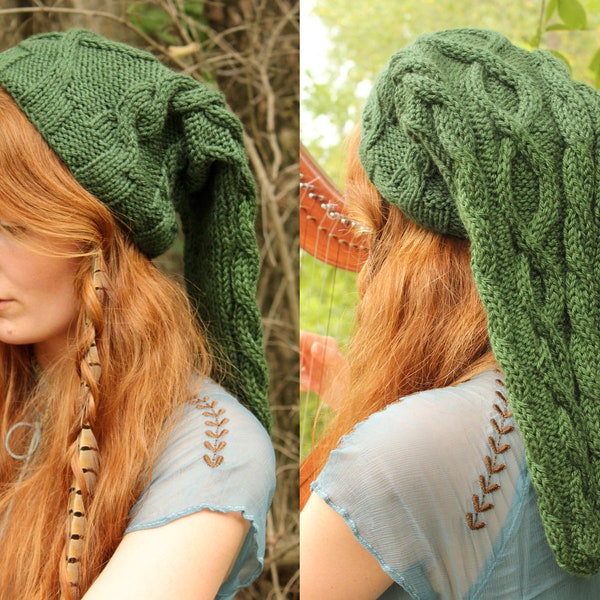 Heroic Green Cable-Knit Legend of Zelda Link Inspired Hat