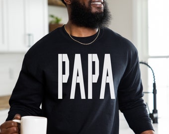 Papa Sweatshirt, Neues Papa Sweatshirt, Baby Shower Dad Geschenk, Schwangerschaft Geschenk für Papa, Geburtstagsgeschenk für Papa
