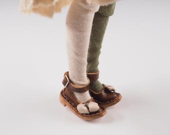 Leather Dollfie Doll Blythe Pure Neemo shoes 100