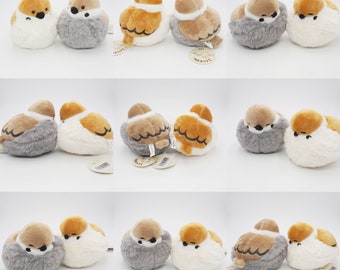 NEW! Plump Sparrow Bird Soft furry plush by YELL Japan