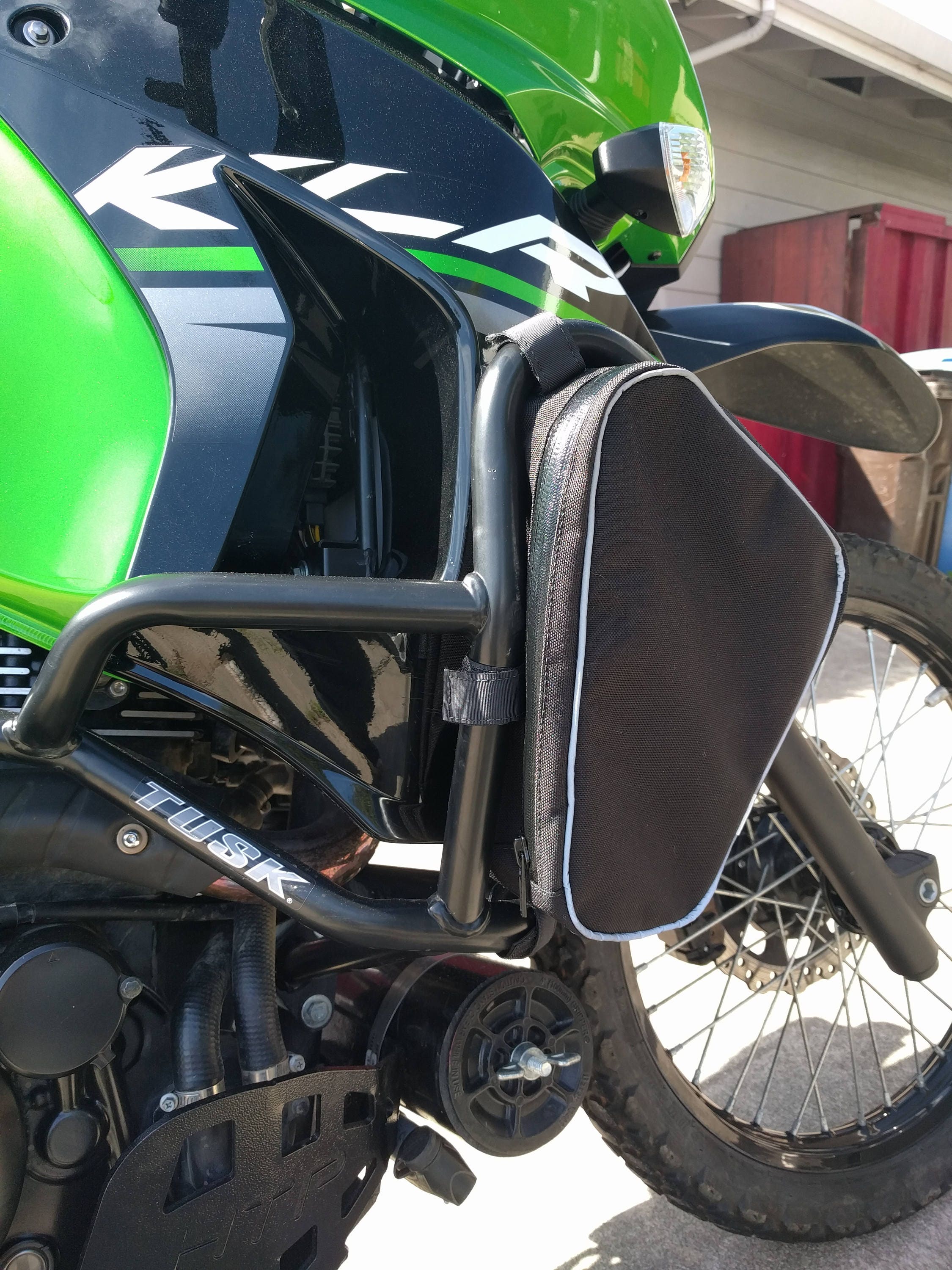 2008 Kawasaki KLR 650 fits TUSK brand crash bars. Etsy