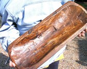 Hand Carved Wooden Dough Bowl Bread Trencher 0793 et