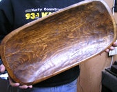 Hand Carved Wooden Dough Bowl Bread Trencher 2066