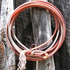 Old Cowboy Lariat Rope, Western LASSO Wall Hang Decor, #R3