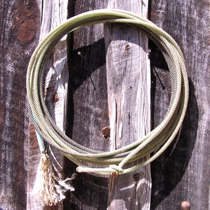Vintage Old &quot;Retired&quot; Cowboy Lariat Lasso Rope Western Wall Hang Decor, #LZ