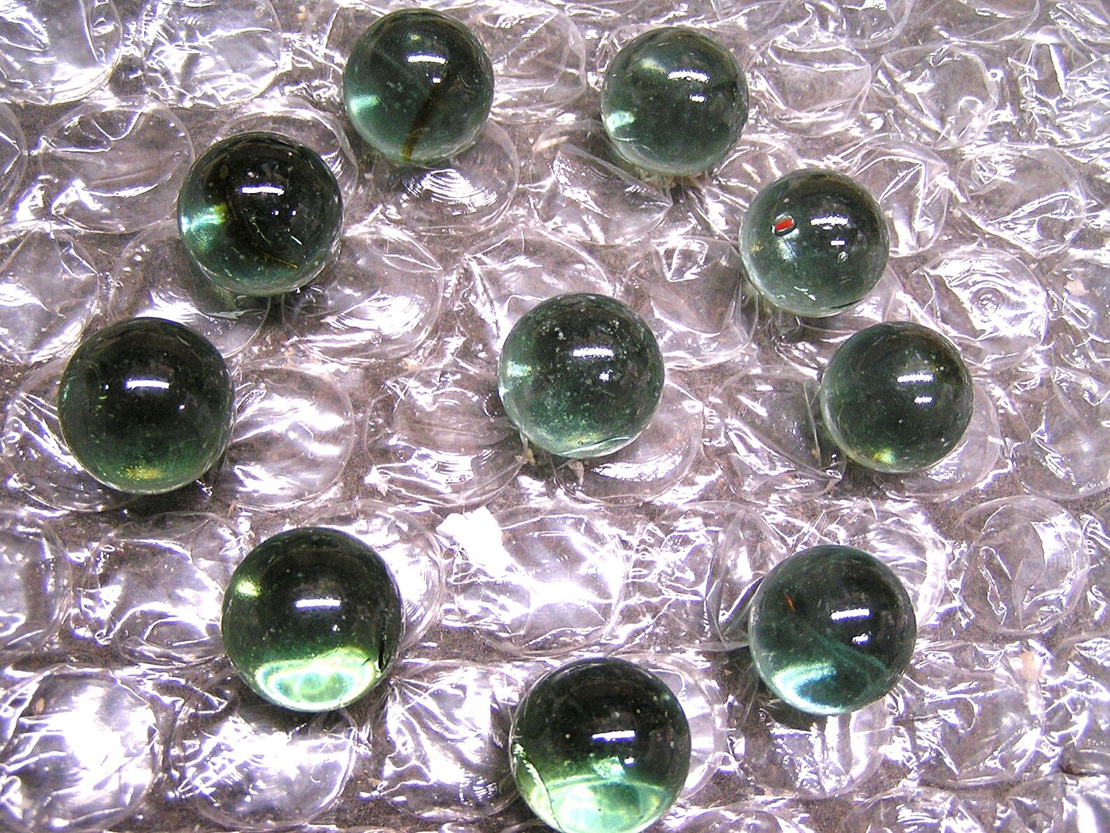 10 LARGE Semi Clear Glass Marbles Etsy Hong Kong