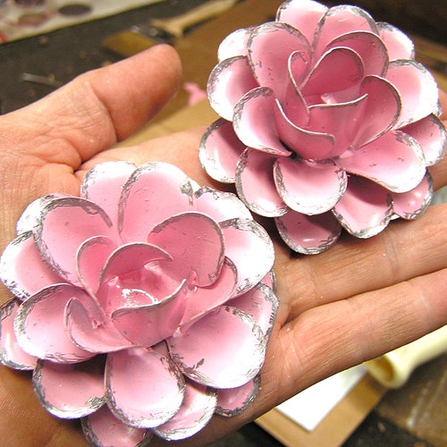 Metal Flowers Etsy