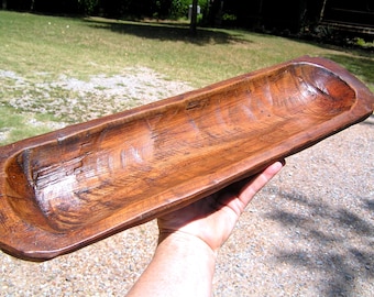 Wooden Dough Bowl, Treenware Bread Trencher, 20 1/2 inches, bowl BKD