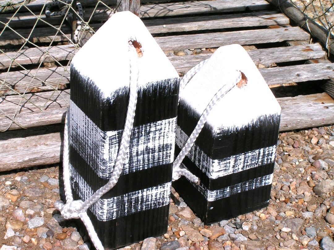 Wood Lobster Buoys, Nautical Decor, Wooden Decorative Buoys, Fishing