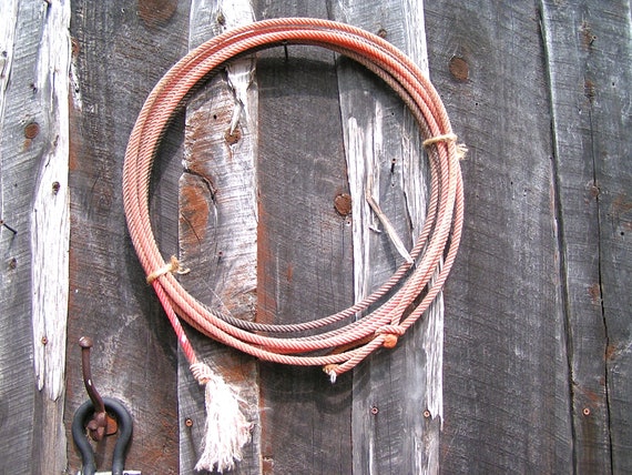 Old retired Cowboy Lariat Lasso Rope, Great Western Wall Hang Decor, 25 -   Canada