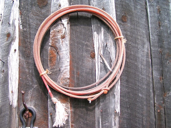 Old retired Cowboy Lariat Lasso Rope, Great Western Wall Hang Decor, 25 -   Canada