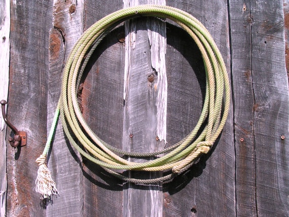 Old Cowboy Lariat Rope, Western LASSO Wall Hang Decor, #4313