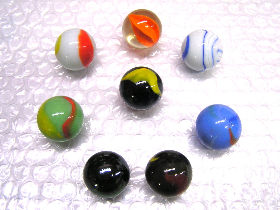 8 LARGE Glass Marbles, Assorted Colors, Set 112122 - Etsy 8 LARGE Glass Marbles, Assorted Colors, Set 112122 - Etsy