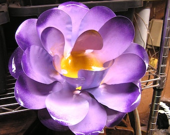 HUGE Giant Metal art Rose for accents, embellishments, crafting, art, woodworking, arrangements