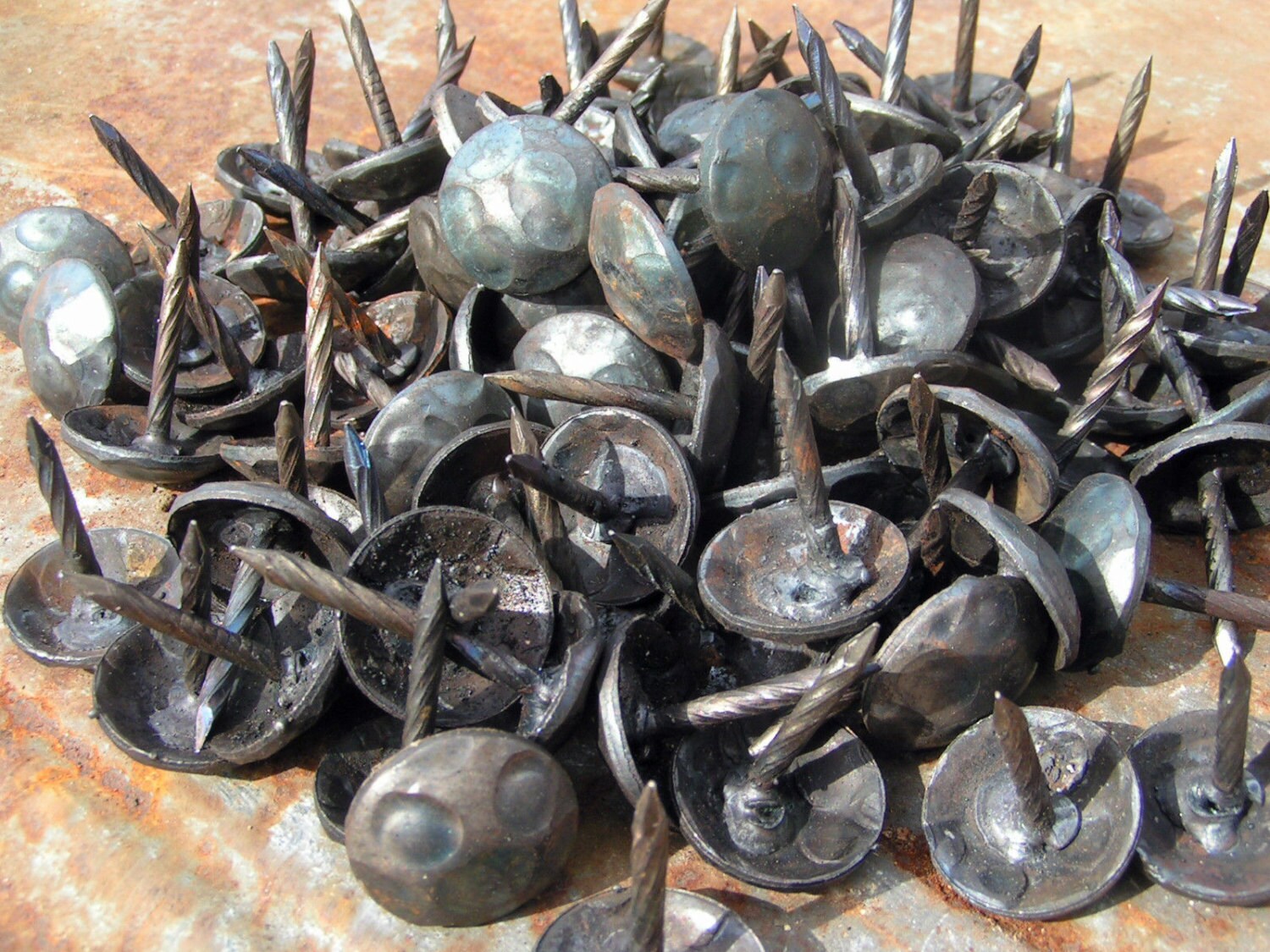 50 Iron Hammered Clavos nails 3/4 inch Decorative nail heads Etsy