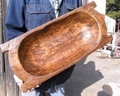 LARGE Wooden Dough Bowl Trencher, 25 1 8 inches by 11 inches, 2130