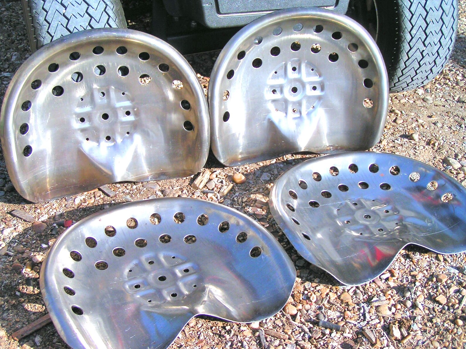 FOUR Steel tractor Metal Farm machinery seat s New Old Style Etsy