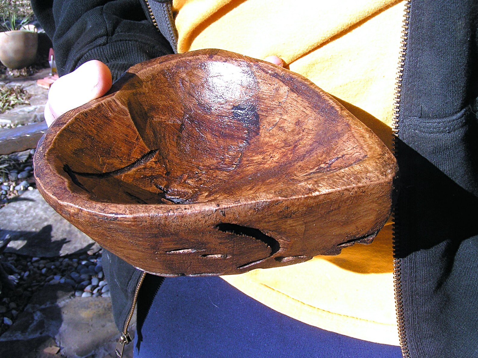 Hand Carved Wooden Heart Shaped Dough Bowl 2454 - Etsy