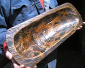 Hand Carved Wooden Dough Bowl Bread Trencher 2156 et