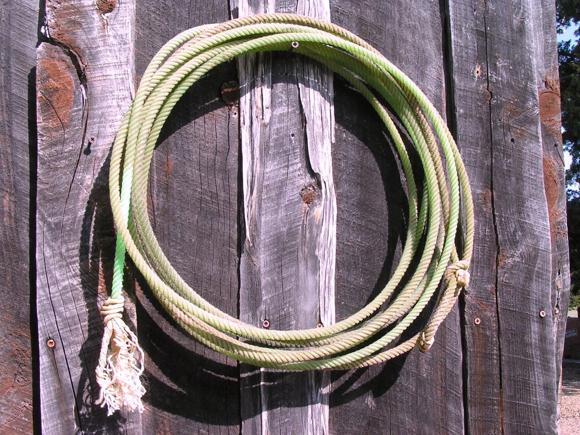 Vintage Old retired Cowboy Lariat Lasso Rope Etsy