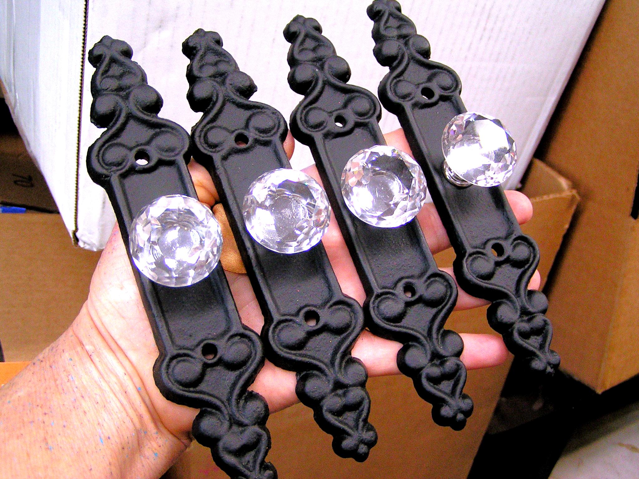 Crystal and Black Cabinet Pulls - Etsy Crystal and Black Cabinet Pulls - Etsy