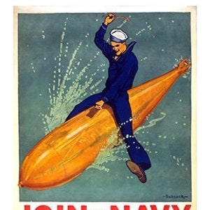 Join the Navy Postcard (5) set of five