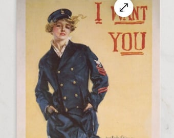 I Want You for the NAVY 4" x 6" Potecard (set 0f 10)