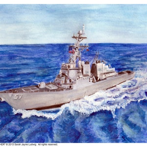 USS Mitscher Print