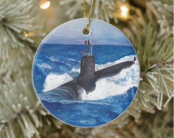Virginia Class Submarine Ornament