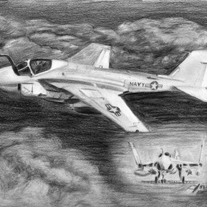 Grunman A-6 Intruder Laser Print