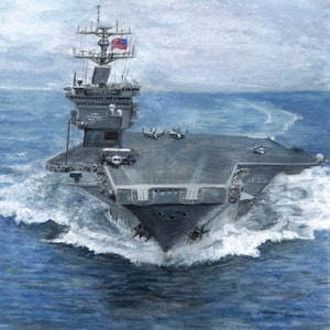 USS ENTERPRISE Post Card set of 5 imagem 1
