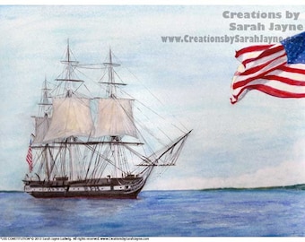 USS Constitution Print