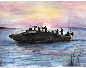 Riverine Command Boat Print