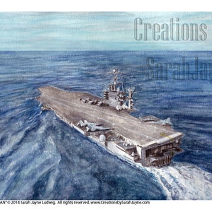 USS TRUMAN long view Print