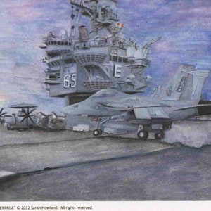 USS Enterprise Flight Deck Post Card (set of 5)