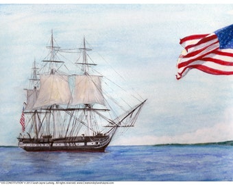 USS Constitution Post card (Set of 5)